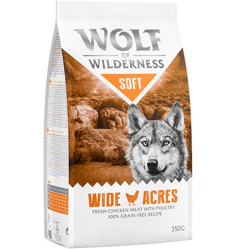 Wolf of Wilderness Probno pakiranje! suha hrana za pse - Wide Acres - piletina (Soft & Strong, 350 g) Cijene