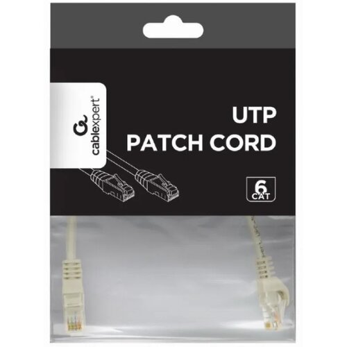  PP6U-CU-0.25M Mrezni kabl, CAT6 BAKARNI UTP Patch cord 0.25m grey Cene