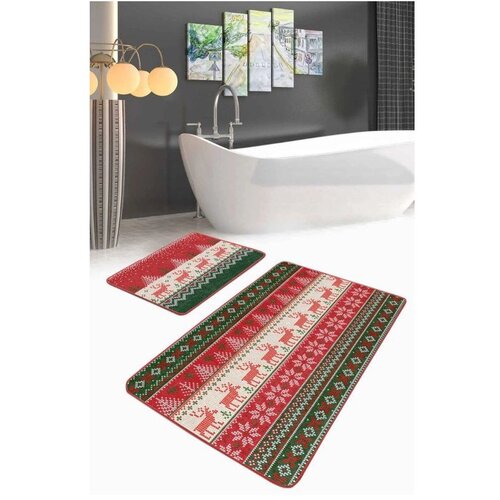 Mila Home Od samta kupaonske prostirke u setu 2 kom 60x100 cm Merry Christmas &amp;ndash; Slike