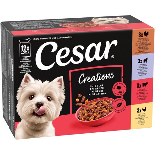 Cesar Selection meso i povrće u želeu - 12 x 100 g Cijene