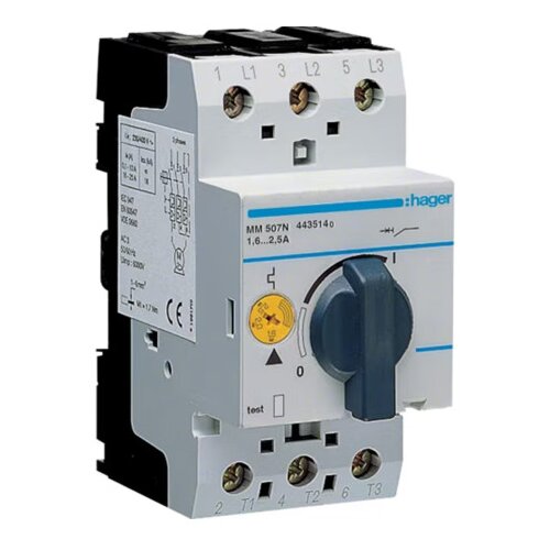 HAGER Sklopka za&scaron;titna motorna 1,6-2,4A 230/400V MM507N Cijene