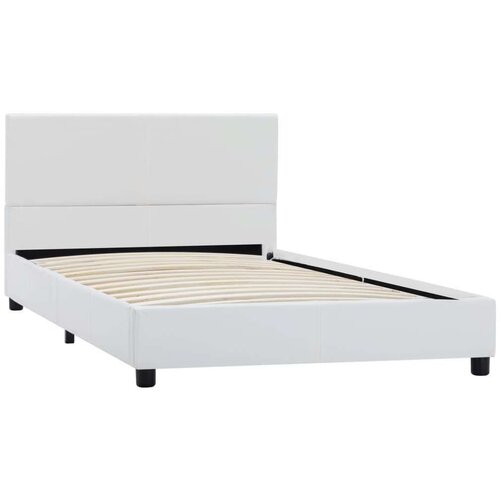 VidaXL okvir za krevet od umjetne kože bijeli 90 x 200 cm Slike