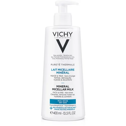 Vichy Purete Thermale, mineralizirano micelarno mleko za suho kožo