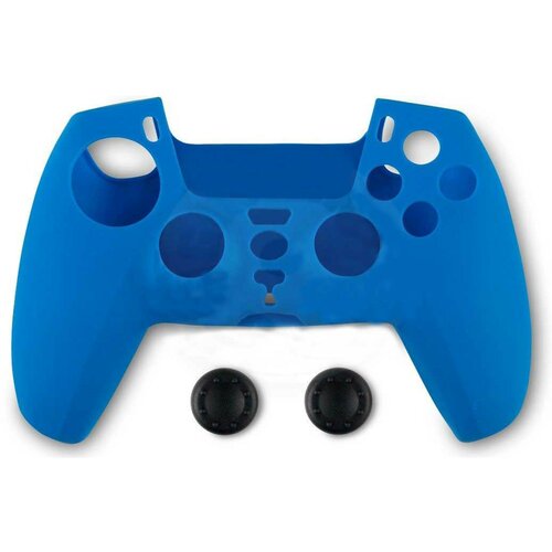Spartan Gear controller silicon skin cover & thumb grips - blue playstation 5 Cene