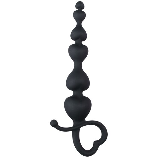 EasyToys - Anal Collection Analne kroglice Easytoys Heart Handle, črna Cene