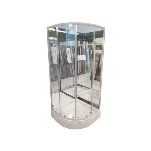  Tuš kabina 90x90x196 ZS-7260 bijeli profil prozirno staklo 5mm Cijene