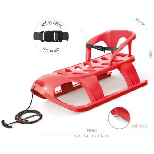 Prosperplast sanke Bezzy sa Sedi&amp;scaron;tem - Crvene Slike