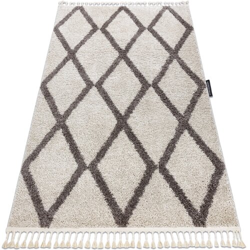 RugsX Preproge Preproga BERBER TROIK krem Čopki berbery Maroški 200x290 cm Bež Cene