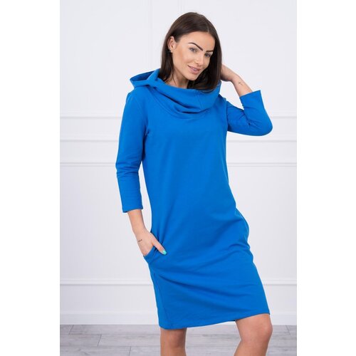 Kesi Dress with hood and pockets purple-blue Slike