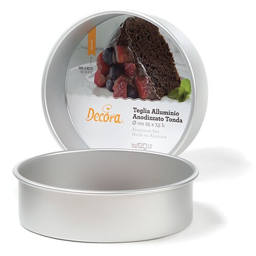 Decora kalup krug 25cm visina 7,5cm aluminijum Cene
