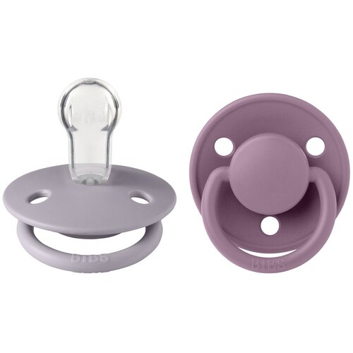 Bibs tolažilna duda - silikon De Lux okrogla, 0-36 m, 2/1 Fossil Grey/Mauve Cene