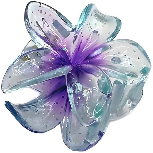  Kopča za kosu Flower - Ljubičasta KP39309 Slike