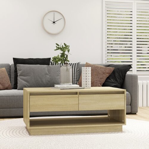 The Living Store Klubska mizica sonoma hrast 102,5x55x44 cm iverna plošča - Klubska Mizica, (21573176) Cene
