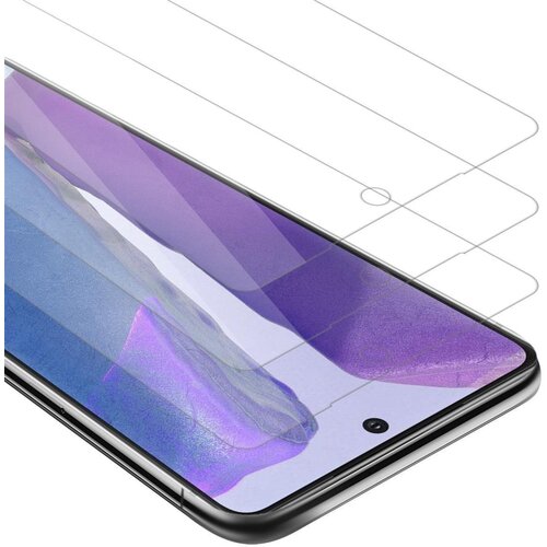 Cadorabo 3x Oklepna folija, združljiva z Samsung Galaxy NOTE 20 - Za&amp;scaron;čitna folija v visoka prosojnost - 3-pack Kaljeno za&amp;scaron;čitno steklo za zaslone s trdoto 9H in združljivostjo s 3D dotikom, (20548509) Slike