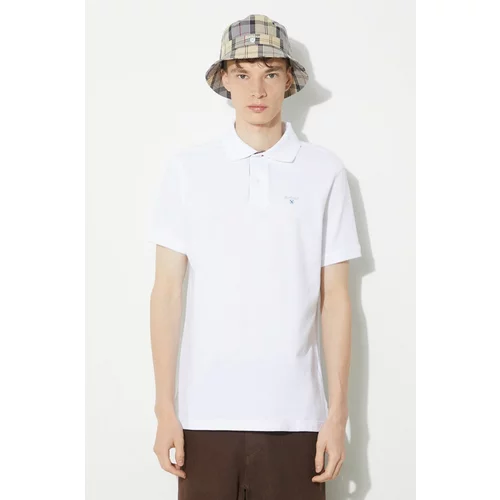 Barbour Pamučna polo majica Tartan Pique Polo boja: bijela, s aplikacijom, MML0012