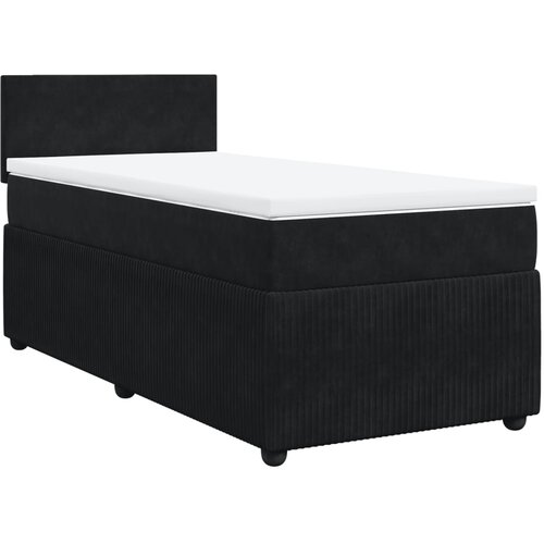 Maison Chic Box spring postelja - Vzmetna postelja z vzmetnico črna 80x200 cm žamet SL11281, (21882377) Cene