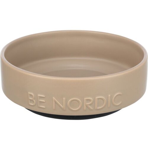 Trixie činija od keramike / guma be nordic 0.5L, 16cm - taup Slike