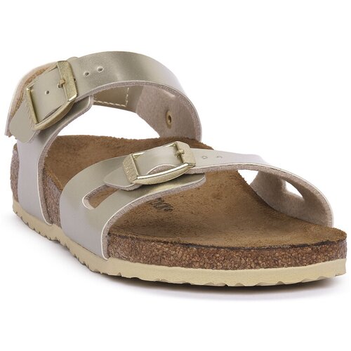 Birkenstock Sandali &amp;amp; Odprti čevlji RIO HL KIDS METALLIC GOLD CALZ S Bež Slike
