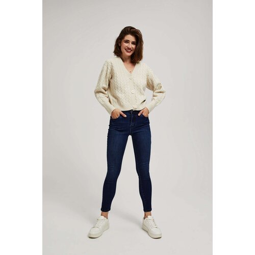 Marisse Skinny Jeans With A Push-Up Effect In Navy Blue Slike
