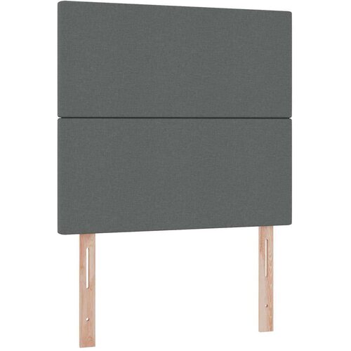  Krevet s prostorom za pohranu s LED-om Tamno siva 90 x 190 cm Slike