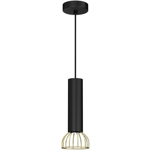  Luster na sajli DANTE 1xGU10/25W/230V crna/zlatna Cene