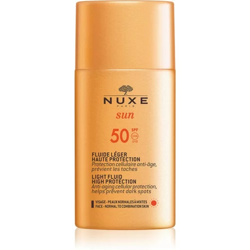 Nuxe sun Light Fluid SPF50 lagana tekućina za sunčanje za normalnu i kombiniranu kožu 50 ml unisex