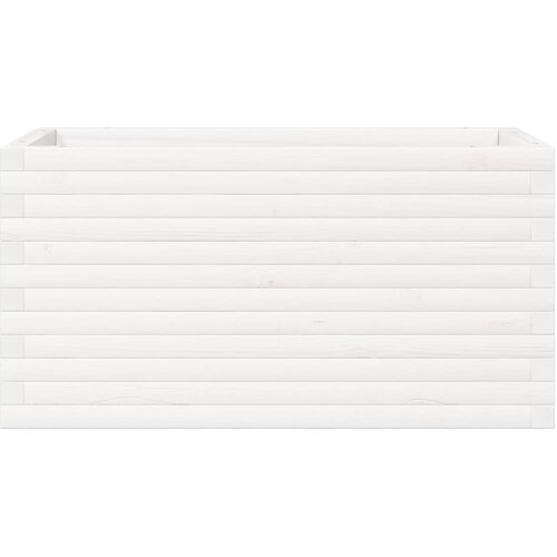  Vrtna sadilica bijela 90x40x45,5 cm od masivne borovine Slike