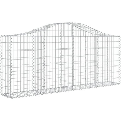  Lučne gabionske ko&amp;scaron;are 13 kom 200x30x80/100cm pocinčano željezo Slike