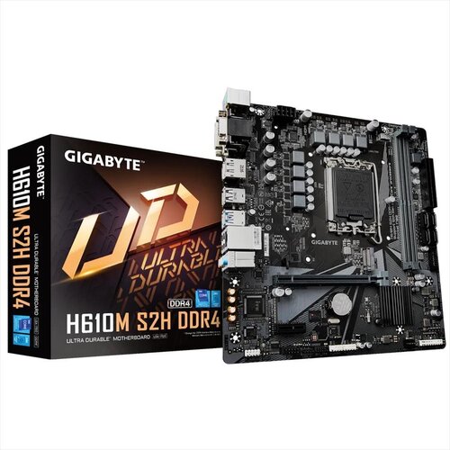 Gigabyte GIGABITE matična ploča 1700 H610m-s2h 2kddr4 3200mhz, M.2, Dvi-d, Vga,hdmi, Dp Pciek16 Cene
