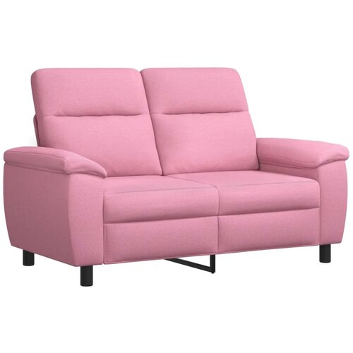  Set sofe 2 pcs Ružičasta Tkanina - Ružičasta 1-Sjedalo + 2-Sjedalo (120 cm) Slike