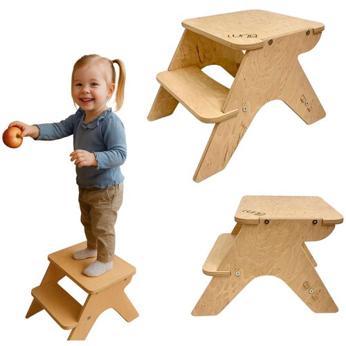 Monkey Gym Kuhinjski Pomočnik Moon Mali - Natur Wood, (5000081503) Cene