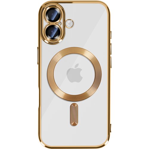 AVIZAR Ovitek za iPhone 17, združljiv z MagSafe, s kromiranim robom, Zlata, (5000189284) Cene