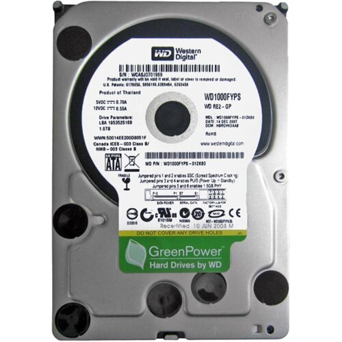Western Digital HDD 1TB SATA3 7200RPM Pull WD10000FYPS Cijene