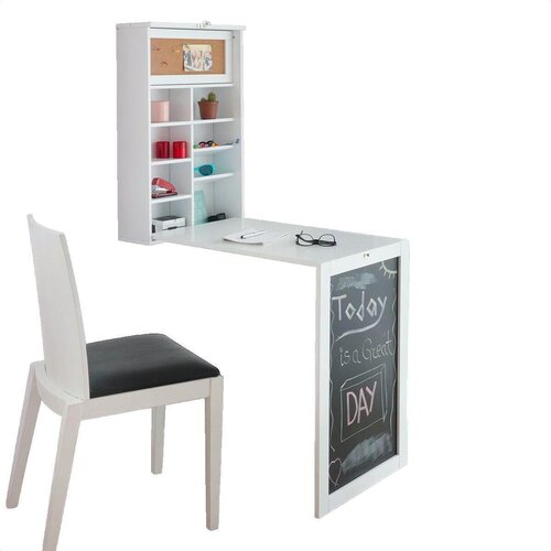 InnovaGoods Pisalne mize Bureau Mural Woldy Pliable Blanc Bela Cene