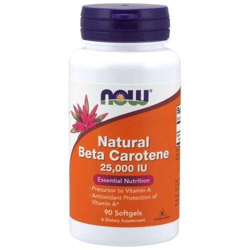Now Foods beta-karoten natural 7500 mcg 180 kapsula Cene