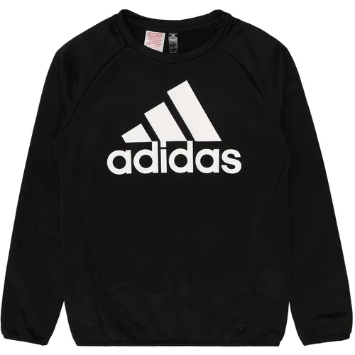 ADIDAS SPORTSWEAR Sportska sweater majica crna / bijela