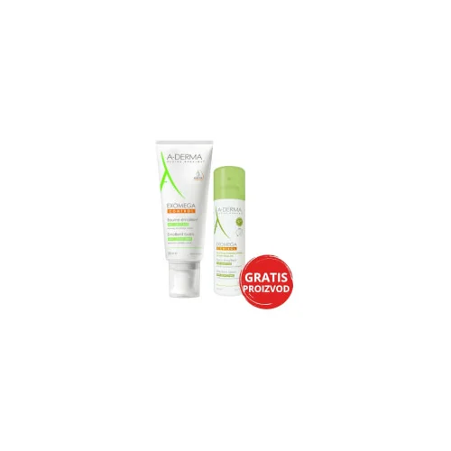 A-derma Exomega Control emolijentni balzam + Exomega Control emolijentni sprej GRATIS