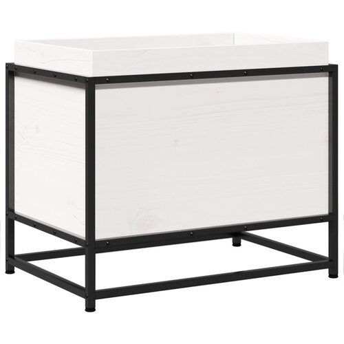 Maison Chic Vrtno cvetlično korito - Cvetlični Lonec belo 60x40x50 cm trdna borovina, (21789475) Cene