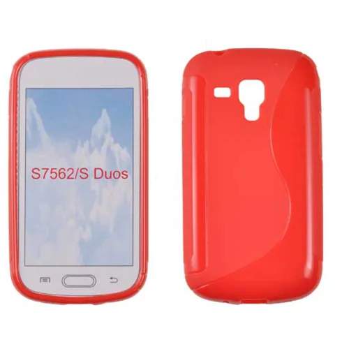  S silikonski ovitek Samsung Galaxy S duos 3 G313, TREND 2 S7570/S7572, ACE 4 rdeč