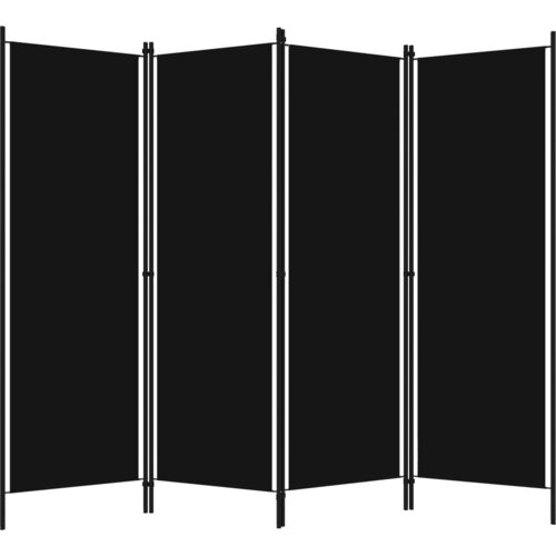 Maison Chic Paravan - Sobne pregrade 4-delni črn 200x180 cm, (22111470) Cene