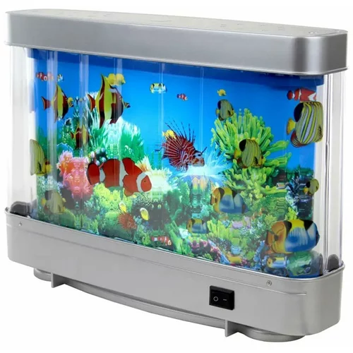  Vrteči LED dekorativni akvarij plavajoče ribice 30cm