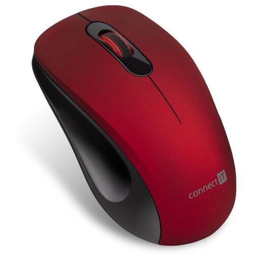 Connect IT CMO-2230-RD - Bežični tihi mi&scaron; MUTE 1200 DPI 1xAA crna/crvena Cene