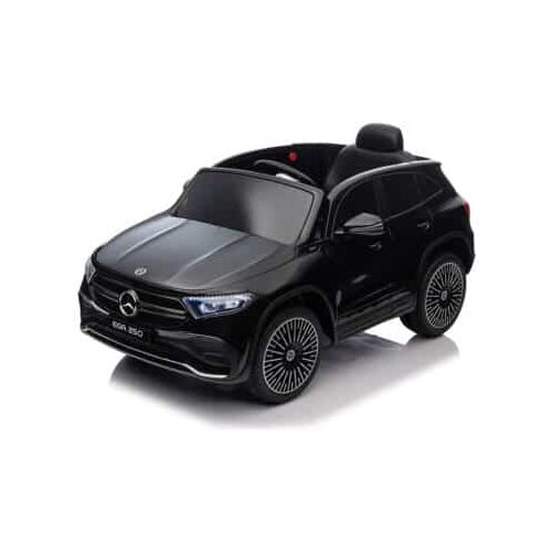 auto za decu mercedes eqa 250 sa kožnim sedištem i mekim gumama - crni Slike