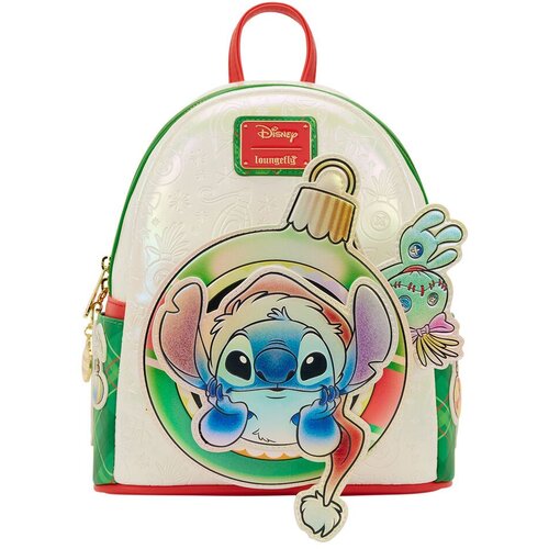 Disney Stitch Disney Loungefly ruksak Holiday Stitch 26 cm Slike