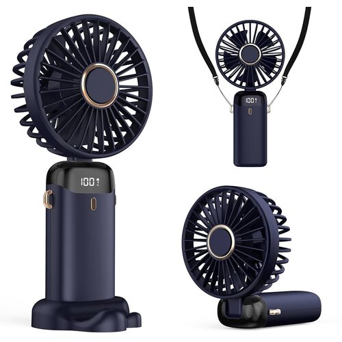  Ručni podesivi punjivi ventilator sa 5 brzina S1 plavi Cijene