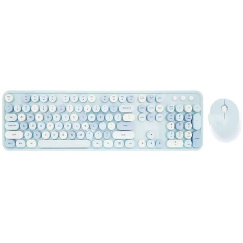 MOFII Sweet Retro Set WL Keyboard and Mouse (Blue) Cene