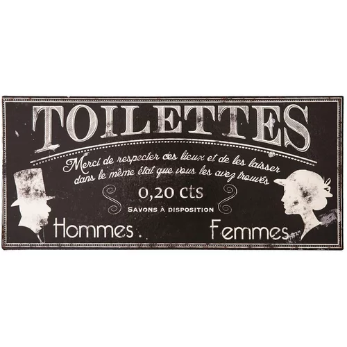 Antic Line Kovinski znak za stranišče Toilettes