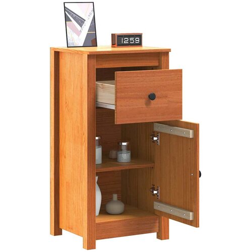  Kreveta 2 pcs Vosak smeđa 39 x 34,5 x 80 cm Čvrsto borovo drvo Slike