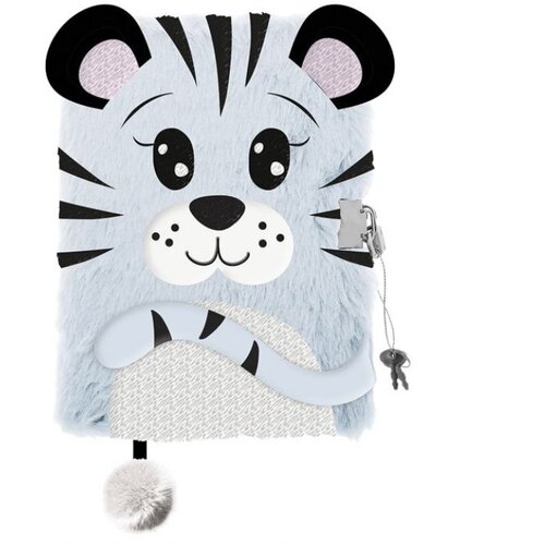  DNEVNIK S KLJUČEM A5 96L MY LITTLE FRIEND SNOW TIGER 7757 Cene