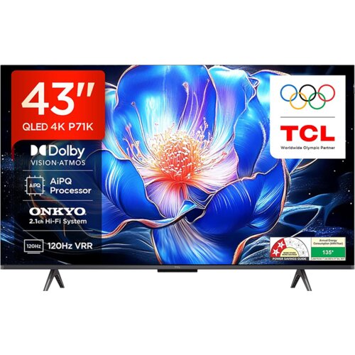 TV TCL 4K QLED 43P71K QLED 4K UHD Google Smart donosi vrhunski kontrast, živopisne boje i pametne funkcije uz Google i ugrađeni Google Assistant Cijene